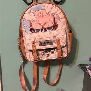Anime Character Backpack with Tan Accents